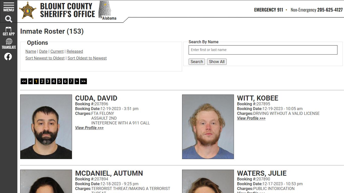 Inmate Roster - Current Inmates Booking Date Descending - Blount County ...